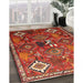 Machine Washable Traditional Bronze Brown Rug in a Family Room, wshtr649