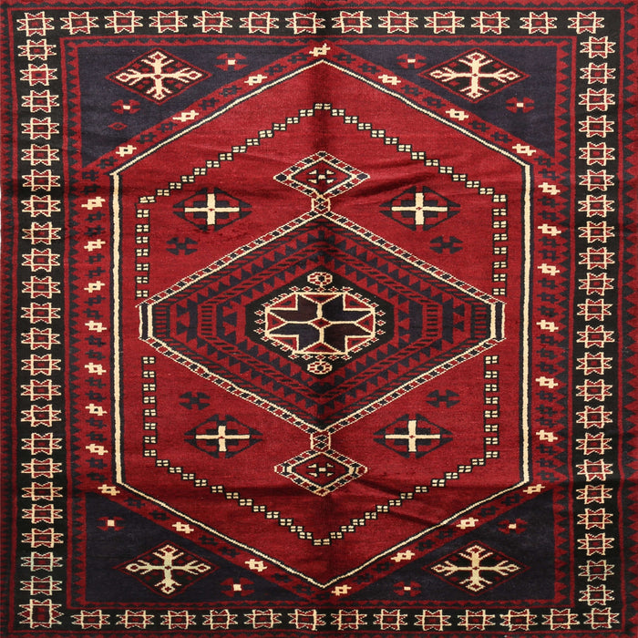 Square Traditional Red Persian Rug, tr651