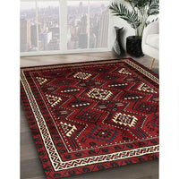 Traditional Cranberry Red Southwestern Rug, tr652