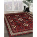 Traditional Cranberry Red Southwestern Rug in Family Room, tr652