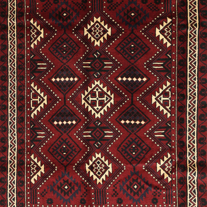 Traditional Cranberry Red Southwestern Rug, tr652
