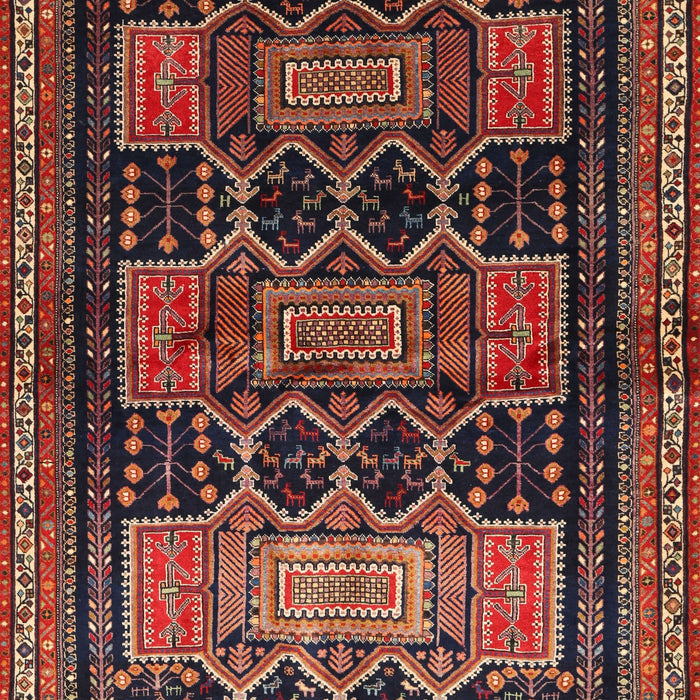 Traditional Deep Red Persian Rug, tr655
