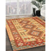 Machine Washable Traditional Orange Red Rug in a Family Room, wshtr656
