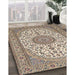 Machine Washable Traditional Brown Rug in a Family Room, wshtr657