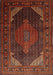 Traditional Sienna Brown Persian Rug, tr659