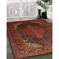 Traditional Sienna Brown Persian Rug, tr659