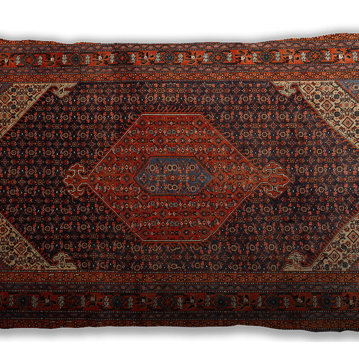 Traditional Classic Rectangular Sienna Brown Lumbar Throw Pillow, 13 inch by 19 inch, lbtr659