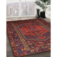 Traditional Chestnut Brown Persian Rug, tr660