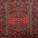 Square Traditional Chestnut Brown Persian Rug, tr660