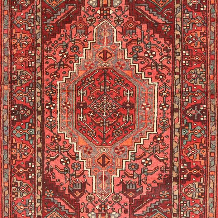 Machine Washable Traditional Rust Pink Rug, wshtr661