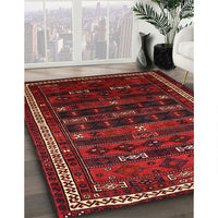 Traditional Reddish Brown Persian Rug, tr662