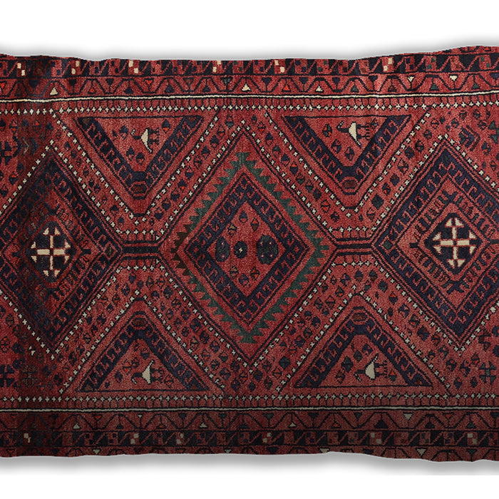 Traditional Classic Rectangular Chestnut Brown Lumbar Throw Pillow, 13 inch by 19 inch, lbtr663