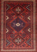 Traditional Chestnut Brown Persian Rug, tr664