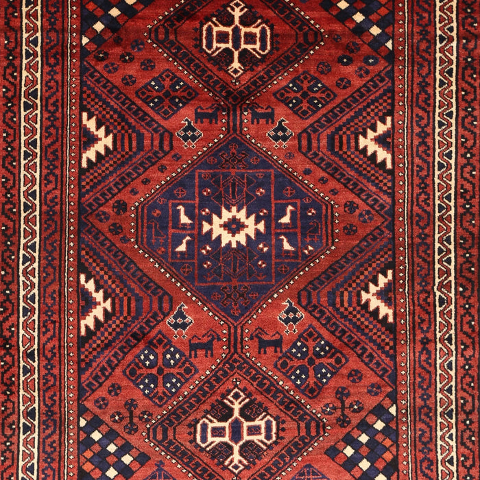 Traditional Chestnut Brown Persian Rug, tr664