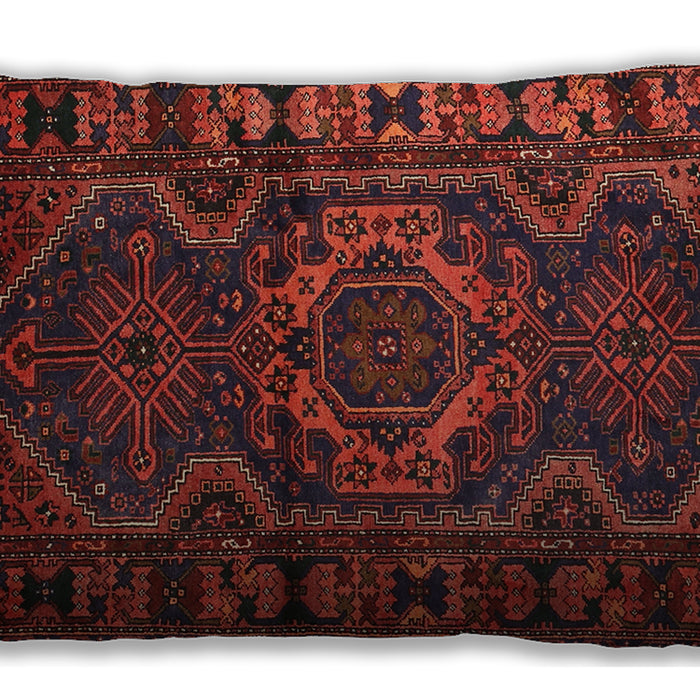 Traditional Classic Rectangular Brown Red Lumbar Throw Pillow, 13 inch by 19 inch, lbtr668