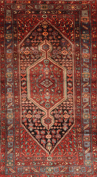 Machine Washable Traditional Crimson Red Rug, wshtr669