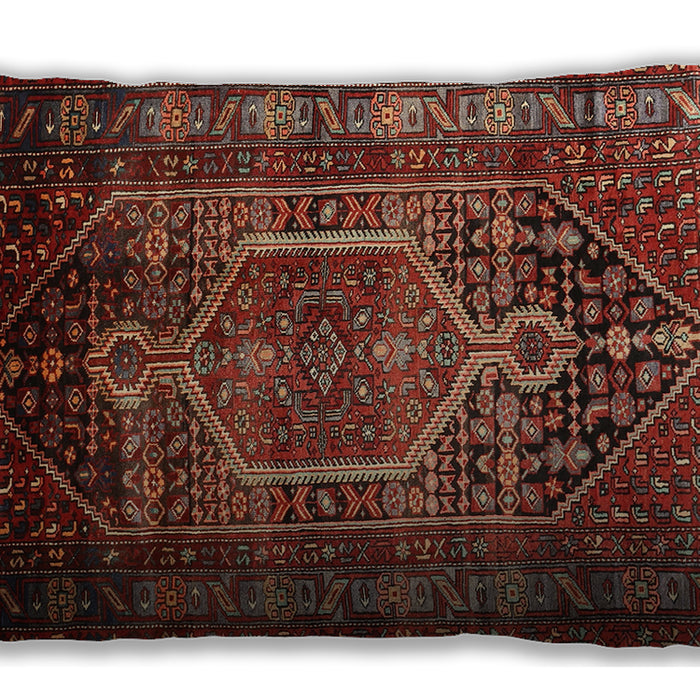 Traditional Classic Rectangular Crimson Red Lumbar Throw Pillow, 13 inch by 19 inch, lbtr669