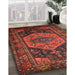 Traditional Red Persian Rug in Family Room, tr670