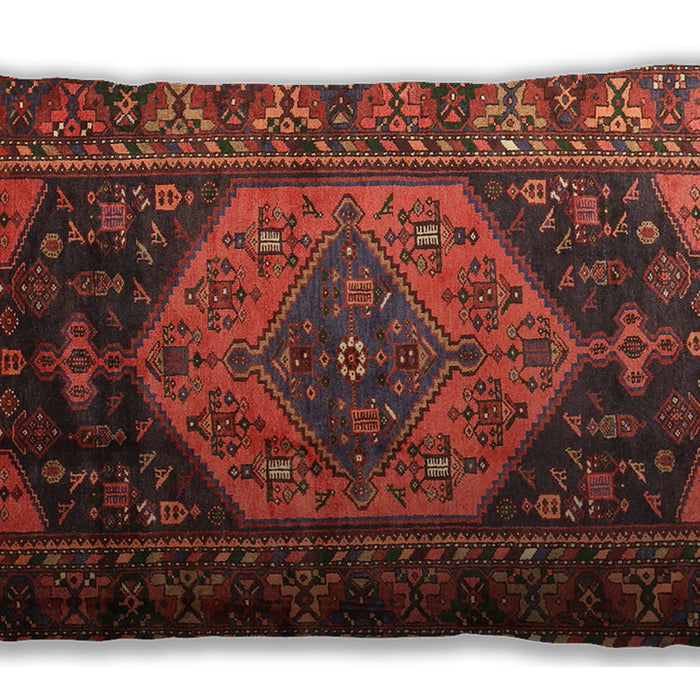 Traditional Classic Rectangular Tomato Red Lumbar Throw Pillow, 13 inch by 19 inch, lbtr670