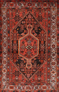 Machine Washable Traditional Sienna Brown Rug, wshtr671