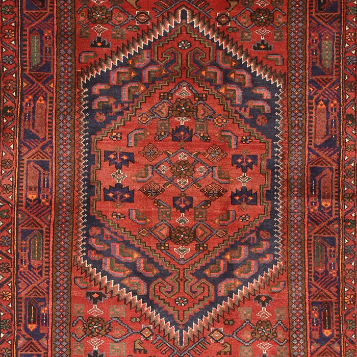 Traditional Brown Red Persian Rug, tr673