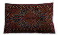 Traditional Classic Rectangular Dark Brown Lumbar Throw Pillow, 13 inch by 19 inch, lbtr676