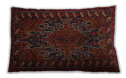 Traditional Classic Rectangular Dark Brown Lumbar Throw Pillow, 13 inch by 19 inch, lbtr676