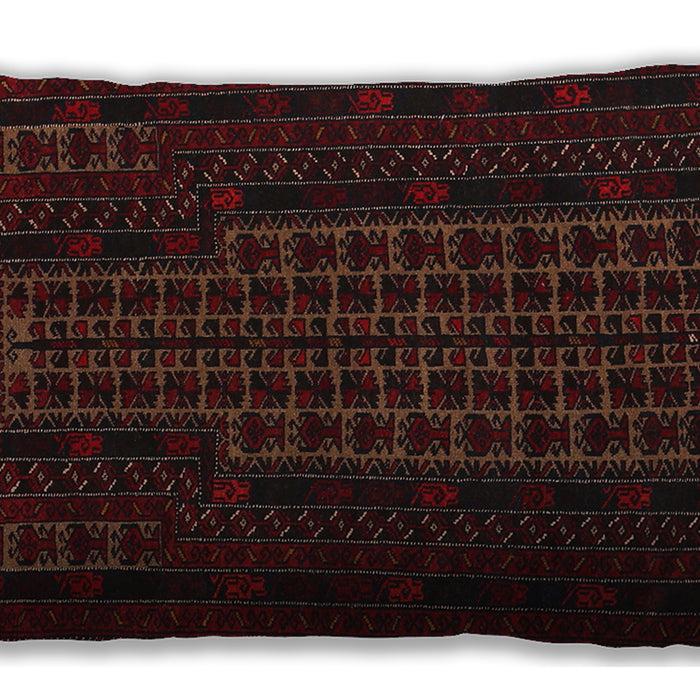 Traditional Classic Rectangular Bakers Brown Lumbar Throw Pillow, 13 inch by 19 inch, lbtr677