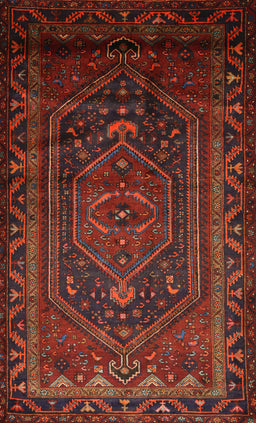 Machine Washable Traditional Sepia Brown Rug, wshtr678