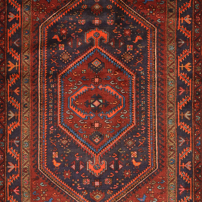 Machine Washable Traditional Sepia Brown Rug, wshtr678