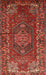 Machine Washable Traditional Red Rug, wshtr679