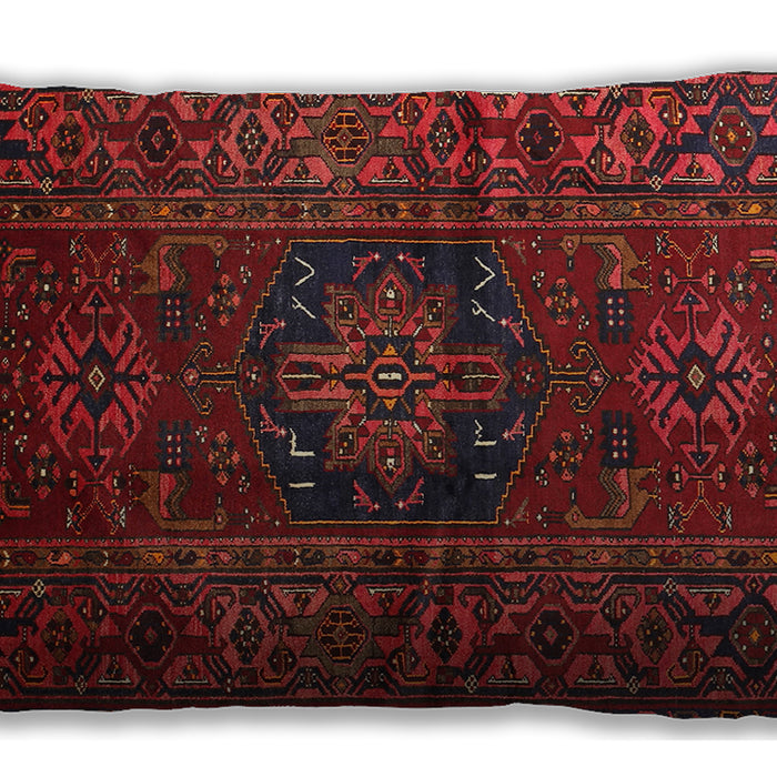 Traditional Classic Rectangular Tomato Red Lumbar Throw Pillow, 13 inch by 19 inch, lbtr682