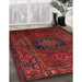 Traditional Red Persian Rug in Family Room, tr682