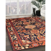 Traditional Rust Pink Animal Rug, tr684