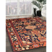 Machine Washable Traditional Rust Pink Rug in a Family Room, wshtr684