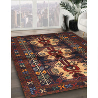 Traditional Chestnut Brown Persian Rug, tr685