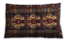 Traditional Classic Rectangular Chestnut Brown Lumbar Throw Pillow, 13 inch by 19 inch, lbtr685