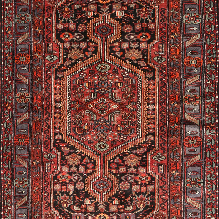 Machine Washable Traditional Sienna Brown Rug, wshtr687