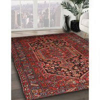 Traditional Sienna Brown Persian Rug, tr687