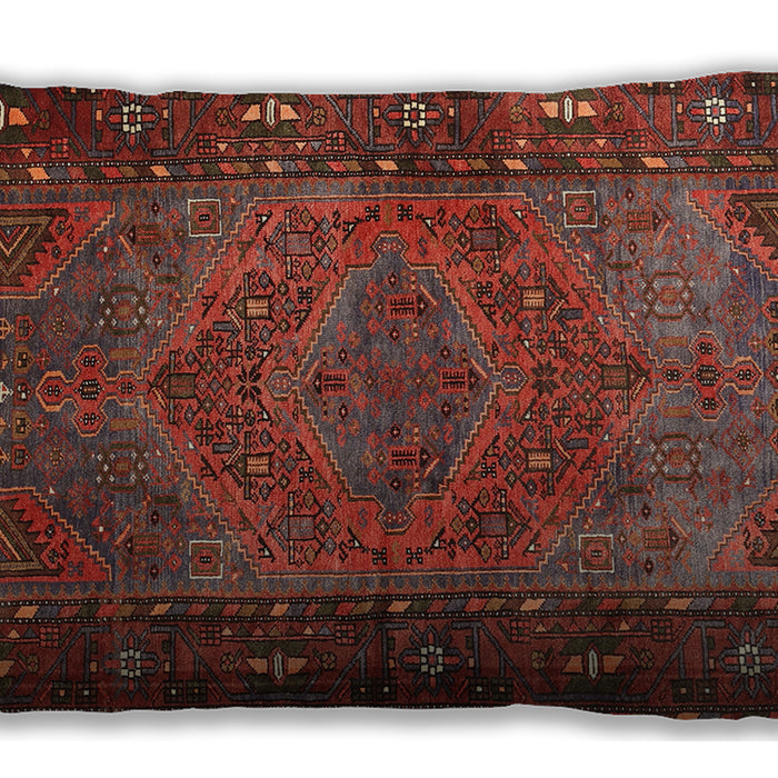 Traditional Classic Rectangular Sienna Brown Lumbar Throw Pillow, 13 inch by 19 inch, lbtr688