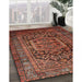 Machine Washable Traditional Rust Pink Rug in a Family Room, wshtr689