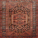 Square Traditional Rust Pink Persian Rug, tr689