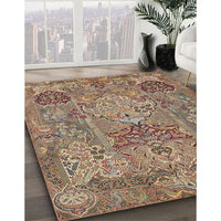 Traditional Sienna Brown Animal Rug, tr68