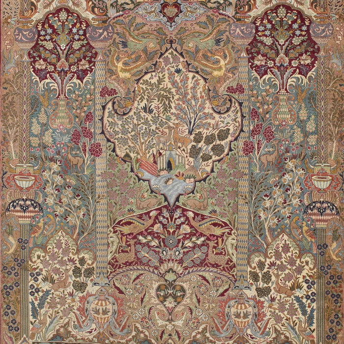 Machine Washable Traditional Sienna Brown Rug, wshtr68