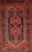 Traditional Saffron Red Persian Rug, tr690