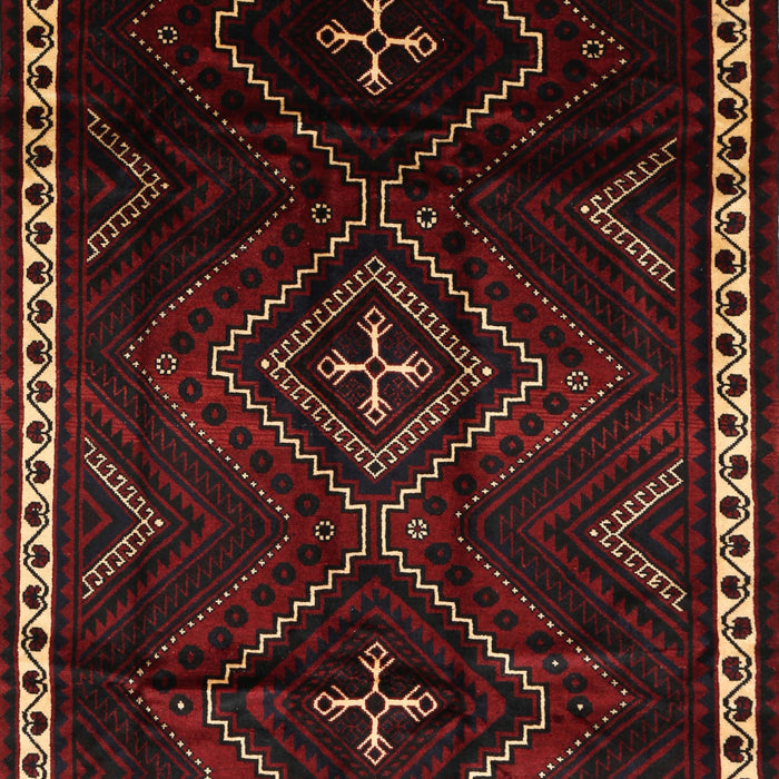 Machine Washable Traditional Dark Brown Rug, wshtr695