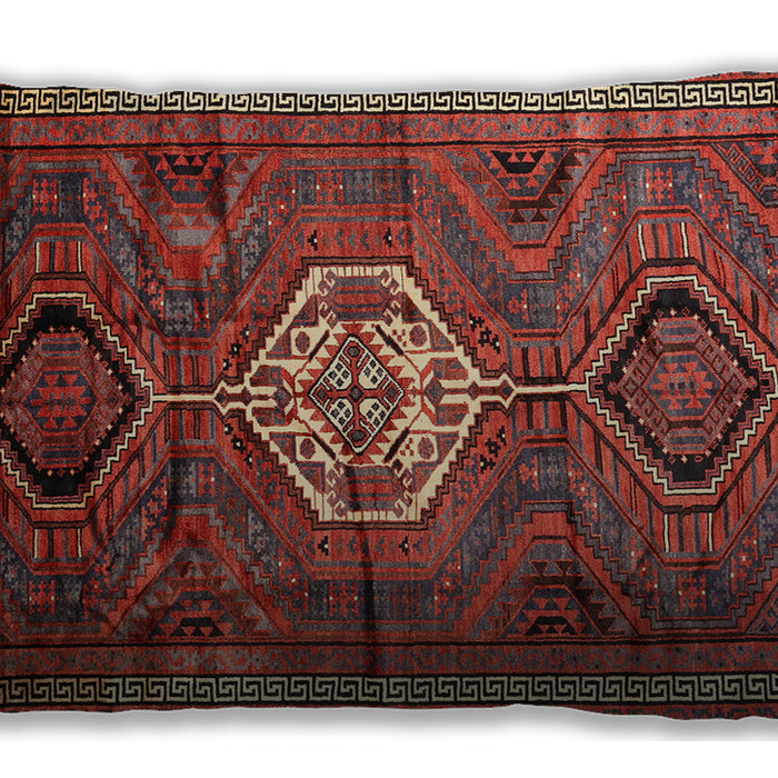 Traditional Classic Rectangular Rust Pink Lumbar Throw Pillow, 13 inch by 19 inch, lbtr696