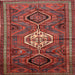 Square Traditional Rust Pink Persian Rug, tr696