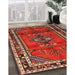 Machine Washable Traditional Red Rug in a Family Room, wshtr697