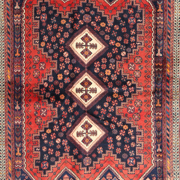 Traditional Saffron Red Persian Rug, tr698